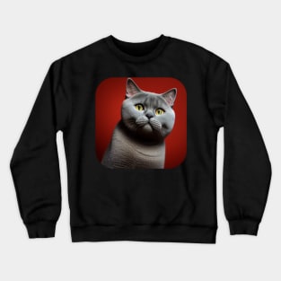 British Shorthair Cat Crewneck Sweatshirt